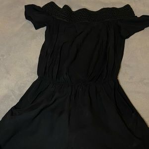 Jumpsuit shorts , black , shorts